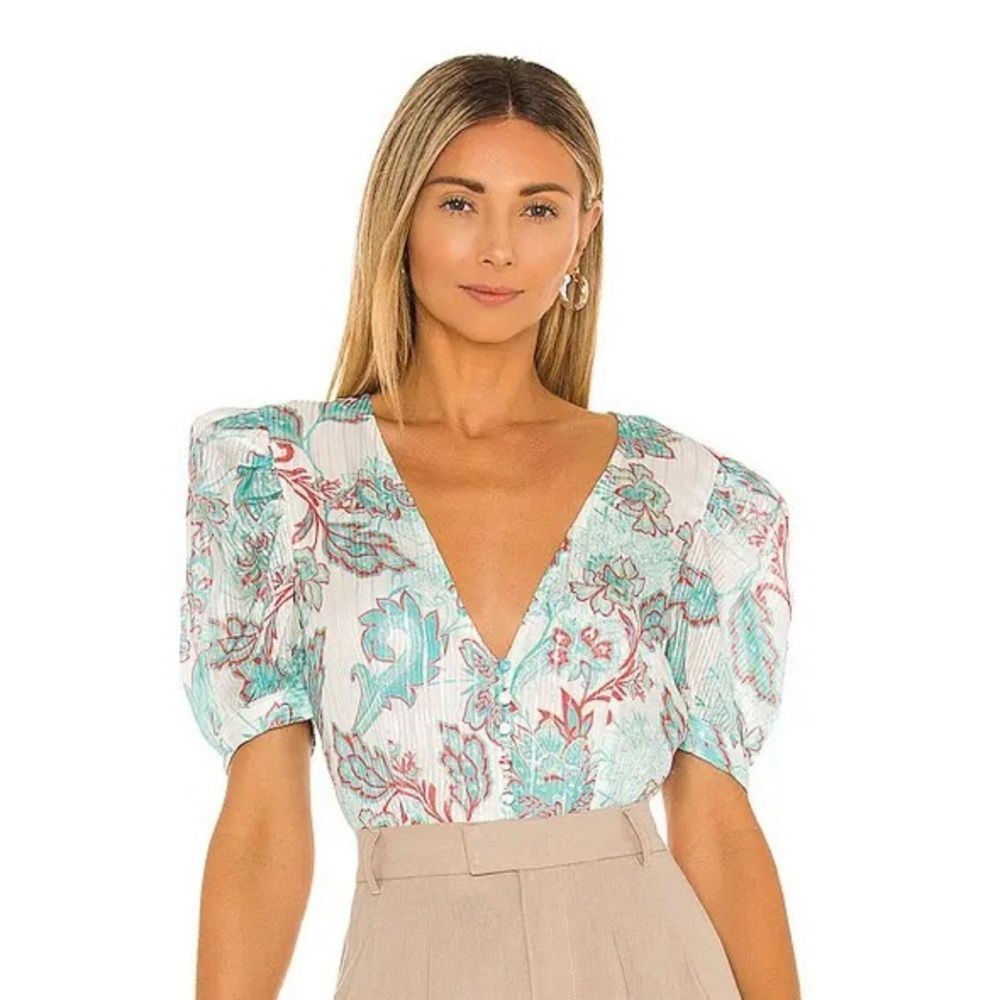 NWOT REVOLVE HEMANT & NANDITA Blue Bodysuit